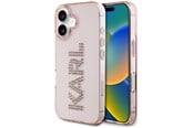 Mobil - Covers & Cases - Karl Lagerfeld IML Rhinestones Logo iPhone 16 Case - Pink - 3666339356828