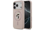 Mobil - Covers & Cases - Karl Lagerfeld Silicone Karl&Choupette Ring MagSafe Case for iPhone 17 Pro - Pink - 3666339549435