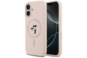 Mobil - Covers & Cases - Karl Lagerfeld Silicone Karl&Choupette Ring MagSafe Case for iPhone 17 - Pink - 3666339549411