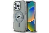 Mobil - Covers & Cases - Karl Lagerfeld IML Metal Karl&Choupette Head MagSafe Case for iPhone 16 Pro - Black - 3666339318260