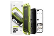 Mobil - Beskyttelsesglas - Ringke Easy Slide 2-pack Privacy Glass for iPhone 17 Pro - Black - 8800328811430