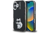 Mobil - Covers & Cases - Karl Lagerfeld IML Aquarelle Choupette & Logo iPhone 16 Case - Black - 3666339464387