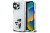Mobil - Covers & Cases - Karl Lagerfeld IML Aquarelle Karl & Choupette & Logo iPhone 16 Pro Case - White - 3666339464943