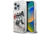 Mobil - Covers & Cases - Karl Lagerfeld Liquid Glitter Choupette Logo Case for iPhone 16 Pro - Clear - 3666339464226