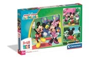 Puslespil - Clementoni Puzzle Mickey Mouse Club House 2026 3x48 pieces Floor - 25005
