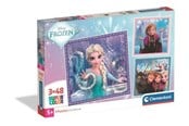 Puslespil - Clementoni Puzzle Square Frozen 3x48 pieces (2025) Floor - 25021C