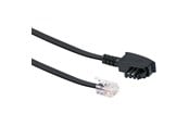Netværkskabel - Schwaiger phone cable - 10 m - black - Sort - TAL6532533