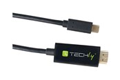 Skærmkabel - IC INTRACOM TECHly video / audio / data cable - HDMI / USB - 2 m - IADAP USBC-HDMI2TY