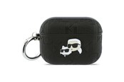 Mobil - Covers & Cases - Karl Lagerfeld Monogram Karl & Choupette Head Case for AirPods Pro 3 - Black - 3666339574628
