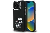 Mobil - Covers & Cases - Karl Lagerfeld Silicone Karl&Choupette Sketch MagSafe Case for iPhone 16 Pro - Black - 3666339462246