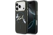Mobil - Covers & Cases - Karl Lagerfeld IML Choupettes Karl Script Logo MagSafe Case for iPhone 17 Pro - Black - 3666339605896