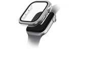 Smartwatch - Tilbehør - UNIQ Voute Tempered Glass Case for Apple Watch 10 46mm - Silver - 8886463691939