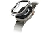 Smartwatch - Tilbehør - UNIQ Voute Tempered Glass Case for Apple Watch Ultra 49mm - Silver - 8886463691960