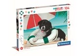 Puslespil - Clementoni Puzzle Puppy on the Beach 104 pieces (Super) Floor - 25741