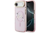Mobil - Covers & Cases - Karl Lagerfeld IML Choupettes Karl Script Logo MagSafe iPhone Air Case - Pink - 3666339606206
