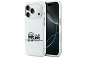 Mobil - Covers & Cases - Karl Lagerfeld IML Karl & Choupette Peekaboo Logo MagSafe Case for iPhone 17 Pro - White - 3666339607333