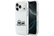 Mobil - Covers & Cases - Karl Lagerfeld IML Karl & Choupette Peekaboo Logo MagSafe Case for iPhone 17 Pro Max - White - 3666339607340