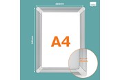 Konference & Præsentation - Nobo Premium Plus A4 skifteramme med klikramme - 1915731
