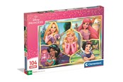 Puslespil - Clementoni Puzzle Super Disney Princess 104 pieces 2D Puzzels - 25056