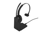 Hovedtelefoner/headset - Jabra Evolve3 45 MS - USB-C with Dongle - Mono (Charging Stand) - 34599-899-889