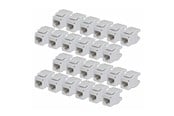 Netværkstilbehør - StarTech.com Startech keystone jack - 180° 110 punch down - TAA Compliant - C6KEY110180WH24PK
