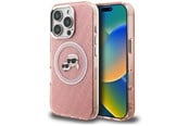 Mobil - Covers & Cases - Karl Lagerfeld IML Glitter Karl & Choupette Heads Logo MagSafe Case for iPhone 16 Pro - Pink - 3666339468361