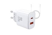Kamera & objektivtilbehør - Joyroom Oplader  JR-TCF05 Flash, 20W + C to L Kabel 1m (White) - JR-TCF05 White C-L