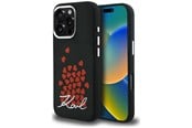 Mobil - Covers & Cases - Karl Lagerfeld Silicone Heart Sign Logo MagSafe Case for iPhone 16 Pro Max - Black - 3666339460457