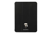Mobil - Covers & Cases - Karl Lagerfeld Saffiano Ikonic Karl Case for iPad 11" Pro 2021 - Black - 3666339030377