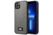 Mobil - Covers & Cases - Karl Lagerfeld KLHCP13SSFMP2DG iPhone 13 mini 5.4 "hardcase silver / silver Saffiano Plaque - 3666339048884