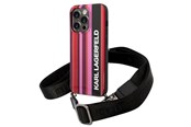 Mobil - Covers & Cases - Karl Lagerfeld Color Stripes Strap Case for iPhone 14 Pro - Pink - 3666339094218