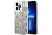 Mobil - Covers & Cases - Karl Lagerfeld KLHCP14XLMNMS iPhone 14 Pro Max 6.7 "hardcase silver / silver Liquid Glitter Monogram - 3666339076306