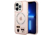 Mobil - Covers & Cases - Karl Lagerfeld KLHMP14LHKCP iPhone 14 Pro 6.1" hardcase pink/pink Karl & Choupette Aluminum Magsafe - 3666339087340