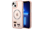 Mobil - Covers & Cases - Karl Lagerfeld KLHMP14MHKCP iPhone 14 Plus 6.7 "hardcase pink / pink Karl & Choupette Aluminum Magsafe - 3666339087333