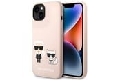Mobil - Covers & Cases - Karl Lagerfeld KLHMP14MSSKCI iPhone 14 Plus 6.7 "hardcase light pink / light pink Silicone Karl & Choupette Magsafe - 3666339078126