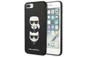 Mobil - Covers & Cases - Karl Lagerfeld Saffiano Karl&Choupette Head case for iPhone 7 Plus / iPhone 8 Plus - black - 3666339054991