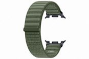 Smartwatch - Tilbehør - Samsung Galaxy Watch9 Fabric Watch Band (S/M) - Olive - ET-SVL32SGEGEU