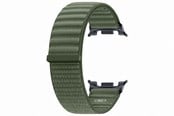 Smartwatch - Tilbehør - Samsung Galaxy Watch9 Fabric Watch Band (M/L) - Olive - ET-SVL33LGEGEU