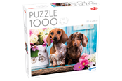Puslespil - Tactic Dashing Dacshunds 1000 pcs - 58314