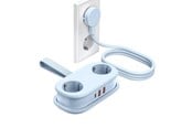 Strømkabel (ekstern) - ORICO AP3 20W GaN 5in1 Power Strip 2x AC + 2x USB-A + 1x USB-C - Blue - AP3-2A2U1C-PRO-EU-BL-HU