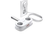 Strømkabel (ekstern) - ORICO AP3 20W GaN 5in1 Power Strip 2x AC + 2x USB-A + 1x USB-C - White - AP3-2A2U1C-PRO-EU-WH-HU