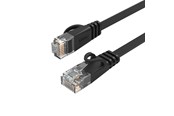 Netværkskabel - ORICO PUG-C6B CAT6 1000Mbps RJ45 Ethernet Network Cable Flat LAN 8m - Black - PUG-C6B-80-BK-EP-HU
