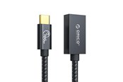 USB kabel - ORICO CAF31 USB-C - USB-A 3.1 Gen 2 10Gbps 1m OTG adapter - black - CAF31-10-BK-BP-HU