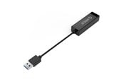Netværkskabel - ORICO UTJ-U3 1 Gigabit USB-A 3.0 External Network Card - Black - UTJ-U3-BK-BP-HU