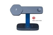 Mobil - Adaptere & Opladere - Canyon Hexagon 3-i-1 Trådløs Oplader 15W, Mørkegrå - CNS-WCS310DGBL
