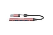 USB hub - Canyon DS-02 4-i-1 USB-A/C Hub, Pink USB hub - USB 3.0 - 4 ports - Pink - CNS-TDS02P