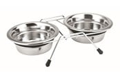 Hunde - Nobby Stander m. 2 skåle Silent Diner 2.5 L - L79049