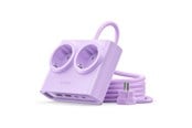 Strømkabel (ekstern) - ORICO PDC25 25W 6in1 Power Strip 2x AC + 2x USB-A + 2x USB-C - Purple - PDC25-2A2U2C-EU-PU-EP-HU