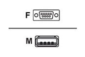 Parallel / Seriel kabel - Honeywell - serial / power cable - USB to DB-9 - 3 m - CBL-500-300-S00-09