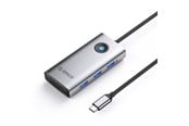 USB hub - ORICO PW11 6in1 USB-C Docking Station 3x USB-A 3.0 1x USB-C PD 100W 1x HDMI 4K 30Hz 1x RJ45 2.5G Ethernet - Gray USB hub - USB 3.0 - 6 ports - Grå - PW11-6P25R-GY-BP